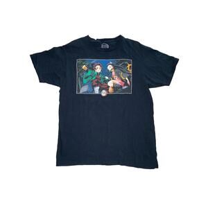 Demon Slayer Kimetsu No Yaiba T-Shirt Size Medium Black 100% Cotton